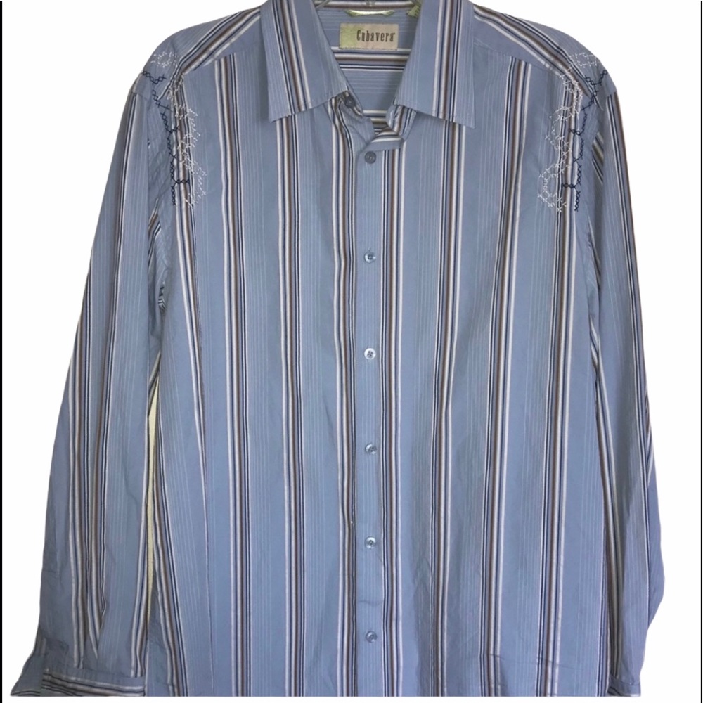 Cubavera Gorgeous Button Down shirt Size: Large